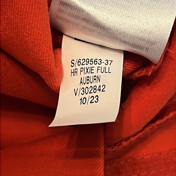 NWT Old Navy Auburn Red High-Waisted Pixie Skinny Pants Size 6 - Picture 10 of 13